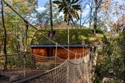 Nest-Shaped Cocoon Treehouse on 4 Trees - The Marsu